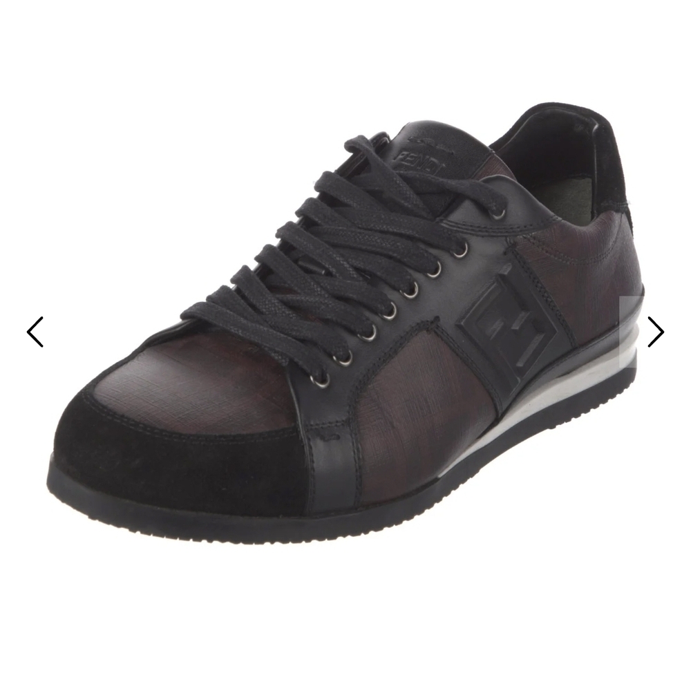 Fendi Men's Sneakers in Black and Dark Brown